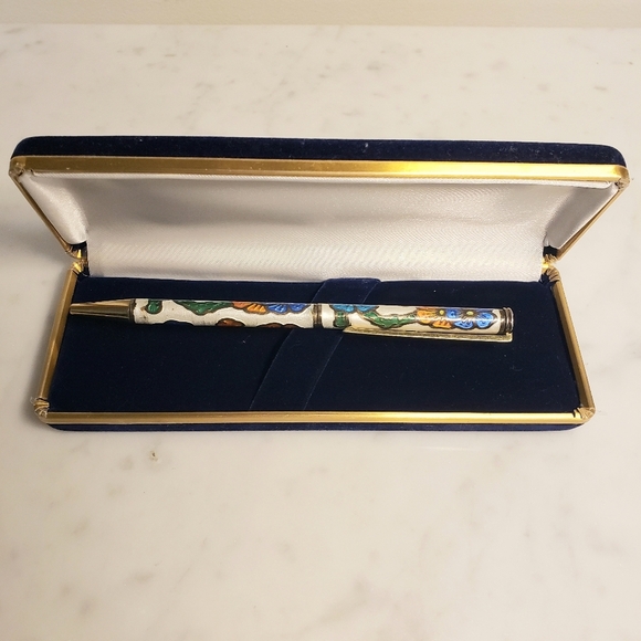 Hinode Shippo Cloisonne Pen (needs ink refill) - Picture 1 of 9
